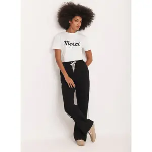 Mint Velvet White Merci Graphic T-Shirt